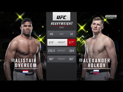 Alistair Overeem vs Alexander Volkov full fight