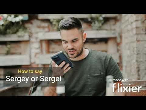 How to Pronounce Sergey or Sergei | Russian name