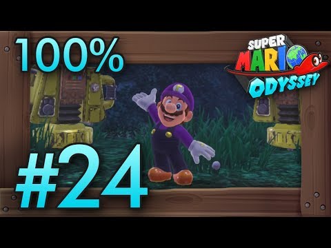 Super Mario Odyssey 100% Walkthrough Part 24 | Wooded #3 & Cloud Kingdom #2 (All Moons & Coins)