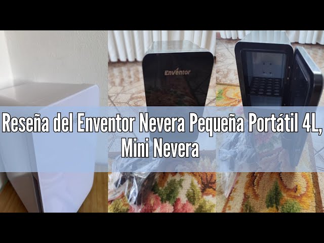 Vídeo relacionado con Enventor 4L 6 Latas Nevera Pequeña Negro, Mini Frigorifico con Enfriador y Calentador, Nevera Portatil con Alimentación 12V/220V, Mini Nevera para Habitacion, Oficina, Coche, Frutas y Bebidas