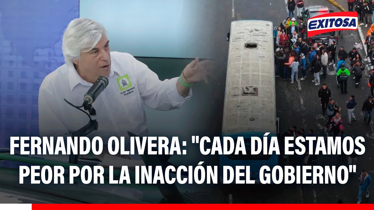 🔴🔵 Olivera sobre paro de transportistas: "Cada día estamos peor por la inacción del Gobierno"