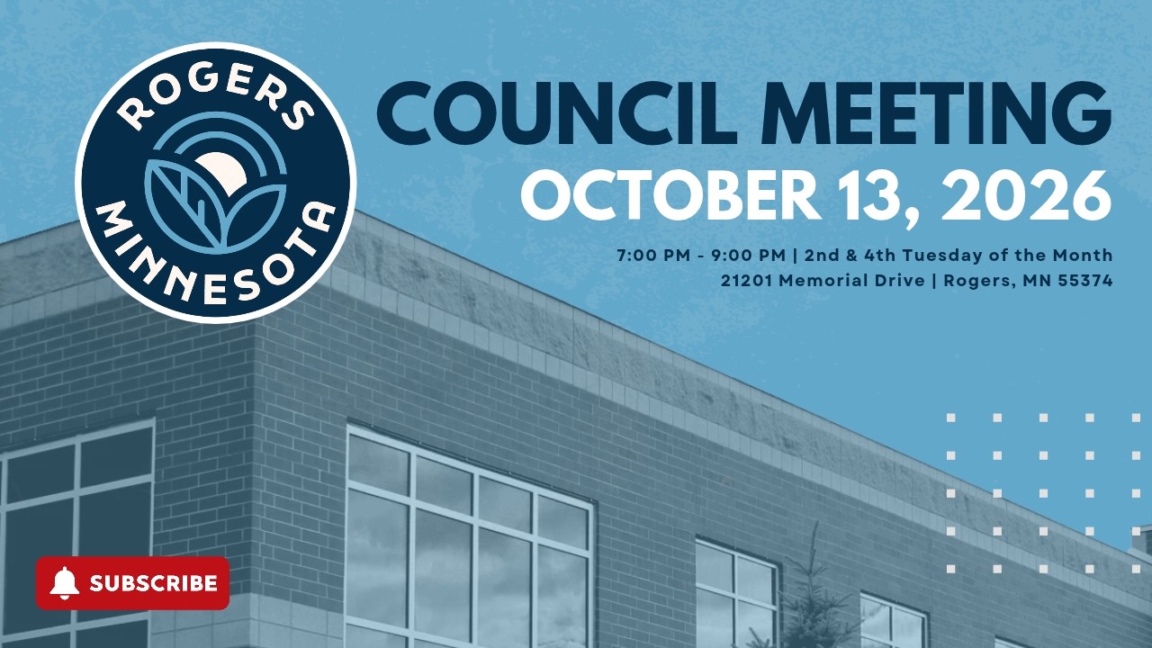 October 13, 2026 | Rogers City Council Meeting