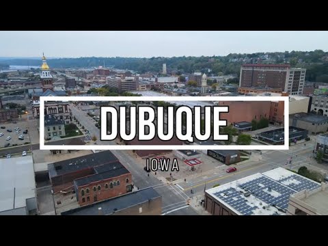 Dubuque, Iowa - 4K Aerial Tour