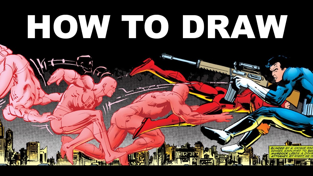 How to Draw Comic Book ACTION SHOTS!