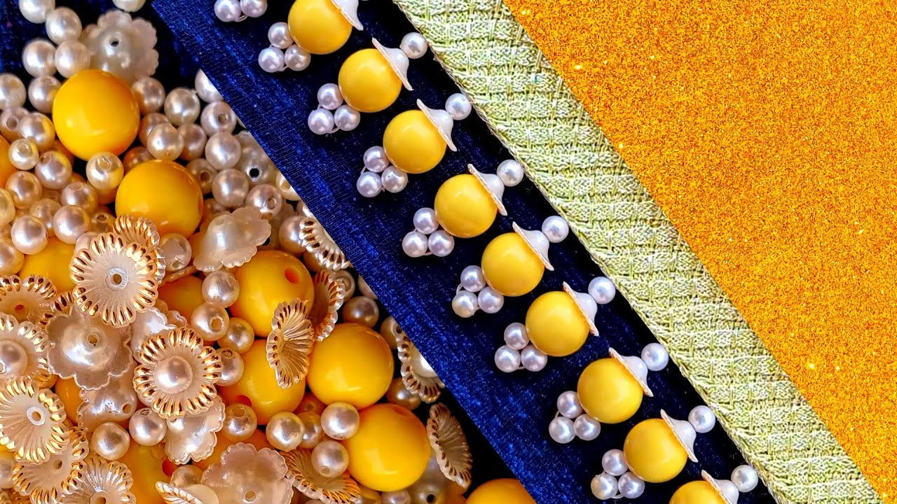 Stay with me for today’s new jewelry embroidery design. (Welcome to your own channel!)#DIY💫💛💫