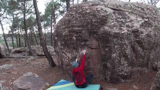 Video thumbnail of La rampa, 6b. Albarracín