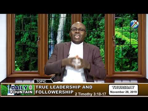 DAILY FOUNTAIN OF NOVEMBER 28, 2019 - VEN. OGHENERUME I. OPHIKALE