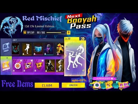 February Booyah Pass, March Booyah Pass full review😮💥| Next Discount Event Free Fire | FF New Event