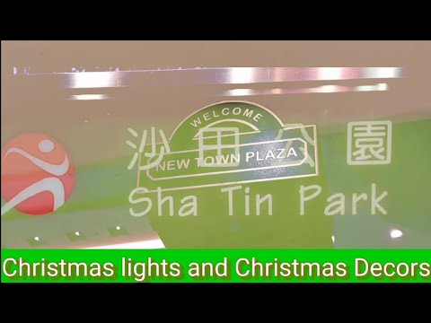 Sha tin park New Town plaza Luzes de Natal de Hong Kong e decorações de Natal