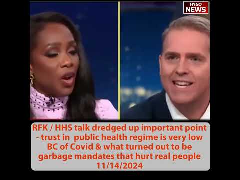 Jennings on RFK/HHS: trust in health low; current HHS Sec Xavier Becerra zero medical credentials