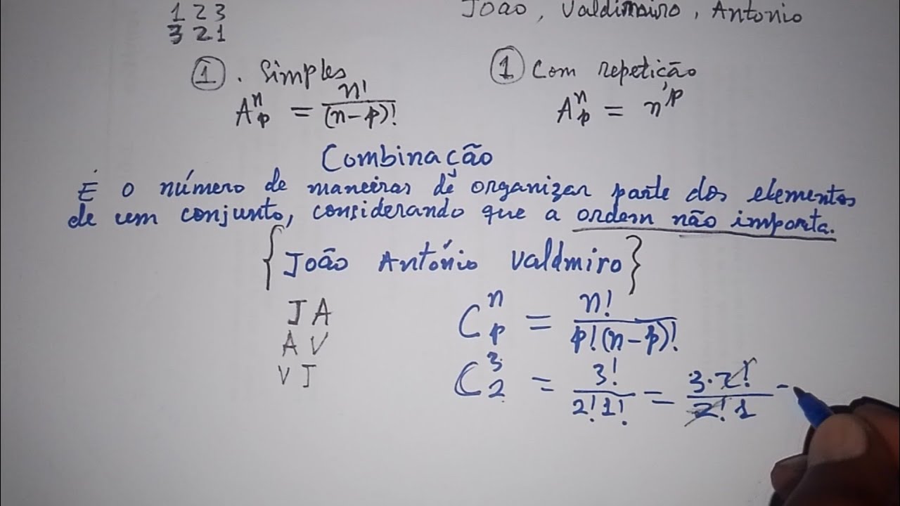 Arranjo e combinação: Diferença