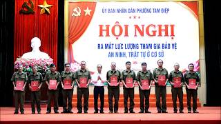 Phường Tam Điệp ra mắt lực lượng tham gia bảo vệ an ninh, trật tự ở cơ sở, triển khai nhân rộng 2 mô hình phòng, chống tội phạm