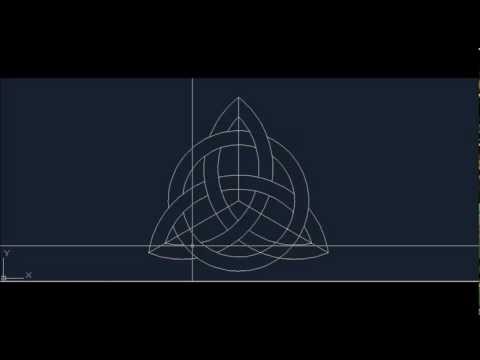 How to draw Celtic Knot Triquetra / Trinity Symbol Step by Step Tutorial Video