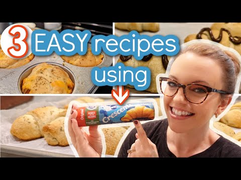 3 EASY CRESCENT ROLL RECIPES | HOW TO USE CRESCENT...
