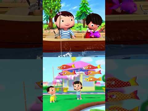 OLD VS NEW! 12345 Once I Caught a Fish Alive 🐟1️⃣2️⃣3️⃣ #LBB #Fishing #KidsAnimal