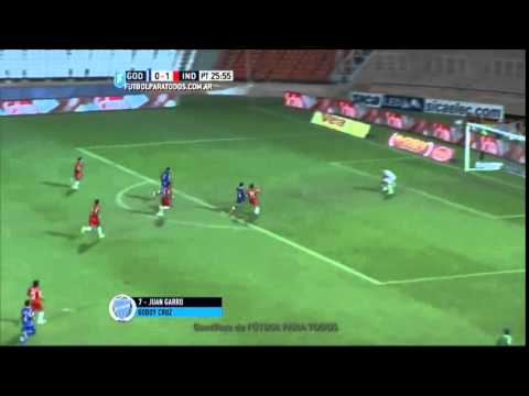 Gol de Juan Garro Godoy Cruz 1-1 Independiente