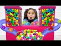 Gumball Machine Toy Adventure Ellie And Alex S Fun Challenges For Gumballs Lesson On Moderation