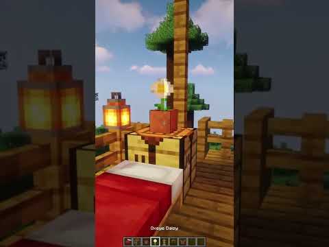 BBlaze - Minecraft: Simple Treehouse Base | #shorts