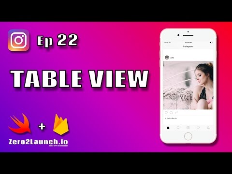 Swift 3 & Firebase 4 & 3 - Build Instagram Feed with TableView - Ep22