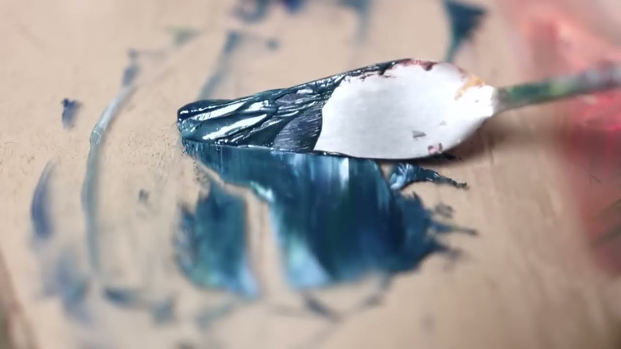 i painted myself underwater timelapse painting by lena danya