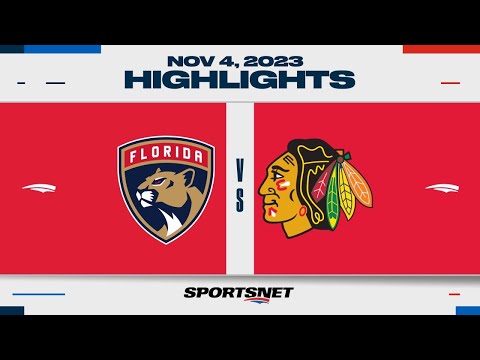 Destaques da NHL | Panteras vs. Blackhawks - 4 de novembro de 2023