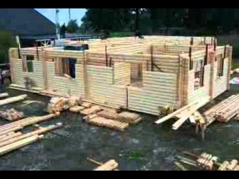 Video Aufbau Holzhaus, Blockhaus