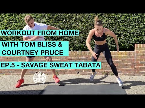 Workout From Home: Savage Sweat Tabata with Tom Bliss & Courtney Pruce – Episode 5