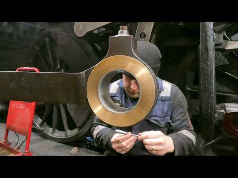 NYMR - Winter maintenance. Measuring 76079 crank pins with outside micrometre. Quick tour round MPD