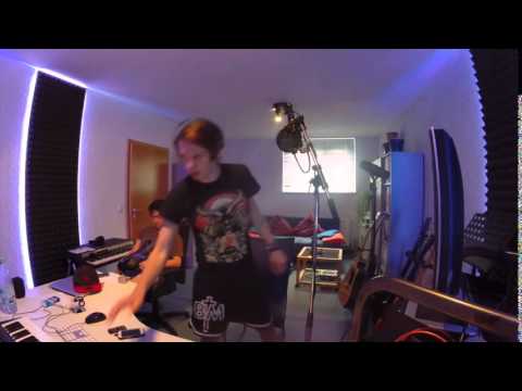 recording backing vocals for Break Of Dawn by Forever In Combat (Full Length Video)
