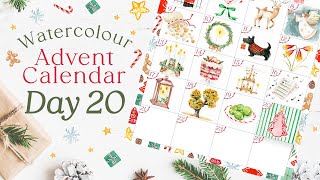 Watercolour Advent Calendar Day 20 | I've waited five years to paint this!