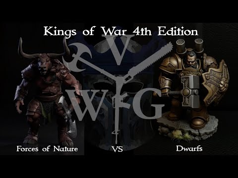 Kings of War 4th Edition - Forces of Nature vs Dwarfs - Scenario Portal of Peril