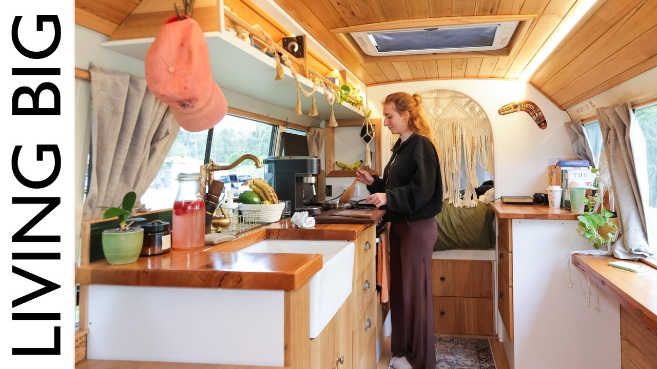 A Brilliantly Beautiful Bus Home & Sustainable Business For Life On The Road