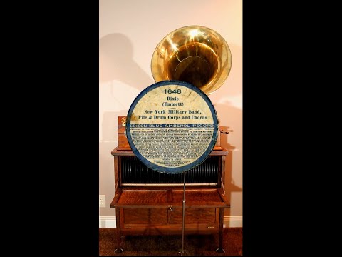 New York Military Band, "Dixie's Land",  on Edison Blue Amberol cylinder record #1648