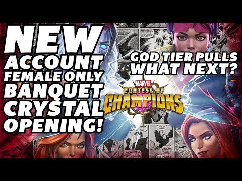 New Account Banquet Crystal Opening Pt.1 | Cavalier | Female Only | Account Changing Pulls! | MCOC