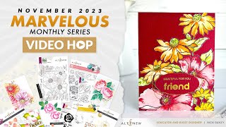 BOLD Ink Blending Techniques with Altenew Marvelous Monthly Video Hop + Giveaway #cardmaking #cards