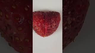 Strawberry heart cutting #carving #heart #strawberry #garnish #art #youtubeshorts #trending #shorts