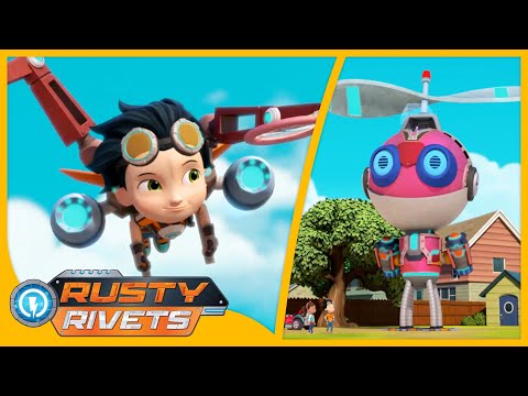 Rusty’s Day of the Drones | Rusty Rivets | Cartoons for Kids