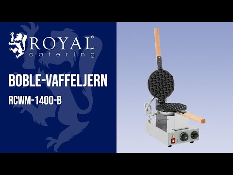 Produktvideo - Boble-vaffeljern - drejeligt - 1.415 W