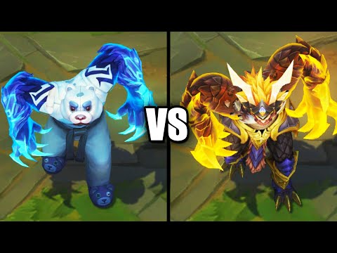Definitely Not Udyr VS Dragon Oracle Udyr Skins Comparison Rework 2022 (League of Legends)