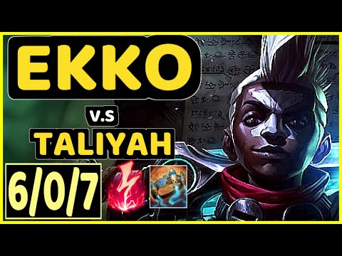 MAGIFELIX (EKKO) vs TALIYAH - 6/0/7 KDA JUNGLE GAMEPLAY - EUW