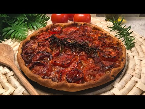 recette facile et rapide de la tarte à la tomate - quick simple tomato pie