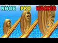 NOOB vs PRO vs HACKER in Spiral Roll by NOOB vs PRO vs HACKER in Spiral Roll by