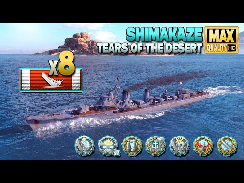 Destroyer Shimakaze: Casual player, great result - World of Warships