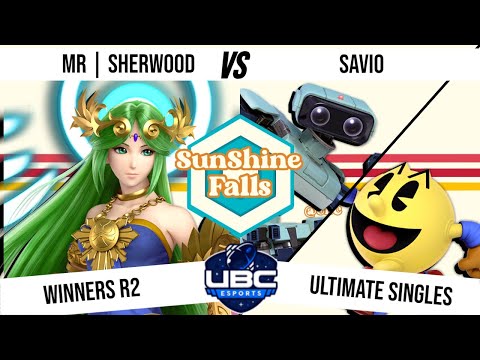 SunShine Falls - Winners Round 2 - MR | Sherwood (Palutena) Vs. Savio (R.O.B, Pac-man) - SSBU