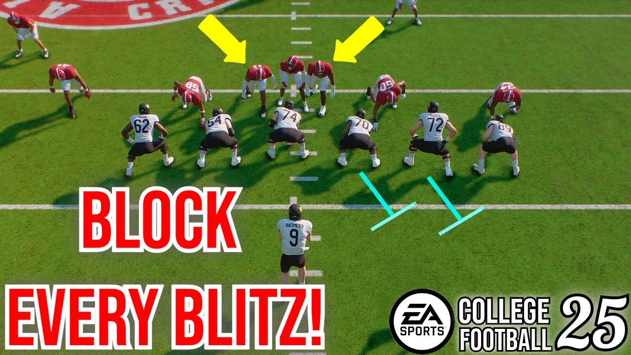 How To Block Every GLITCH Blitz In NCAA 25!