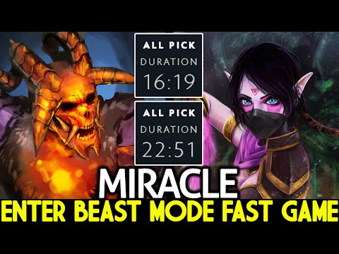 MIRACLE Clinkz & Templar Assassin Enter Beast Mode Fast Game Dota 2