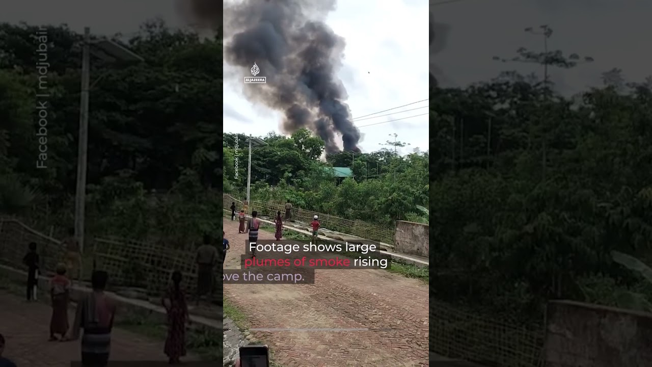 Major fire breaks out at world's largest refugee camp in Bangladesh, destroying shelters