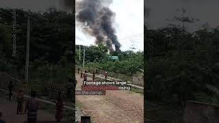 Major fire breaks out at world's largest refugee camp in Bangladesh, destroying shelters