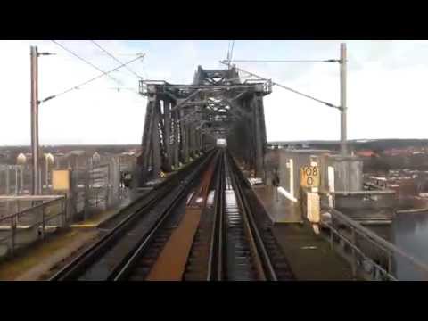 Fahrt über die Rendsburger Hochbrücke