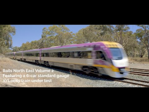 Rails North East, Volume 2; Featuring a Standard Gauge 6-car V/Locity Train Under Test